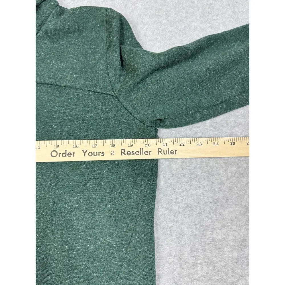 Alo Womens Green Turtleneck Pullover Sweatshirt